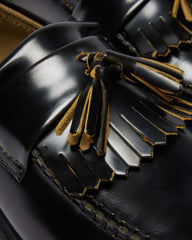 arcadia rub off leather tassel loafers