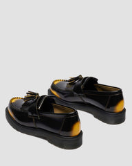 arcadia rub off leather tassel loafers