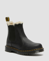 women's faux fur lined chelsea boots