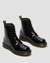 youth 1460 patent leather lace up boots