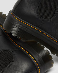 faux fur lined platform chelsea boots