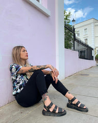 gryphon pisa leather platform sandals