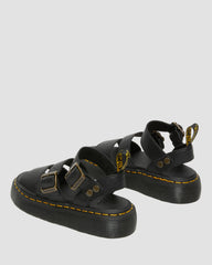 gryphon pisa leather platform sandals