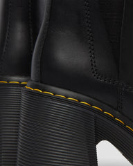 spence leather flared heel chelsea boots