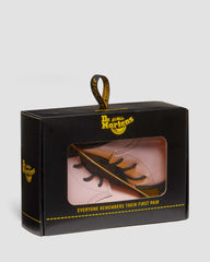 newborn 1460 auburn leather booties