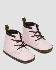 newborn 1460 auburn leather booties