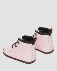newborn 1460 auburn leather booties