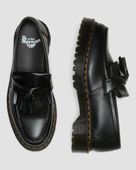 adrian bex smooth leather tassel loafers