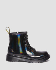 junior 1460 rainbow patent leather lace up boots