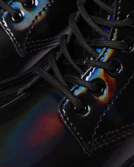 junior 1460 rainbow patent leather lace up boots