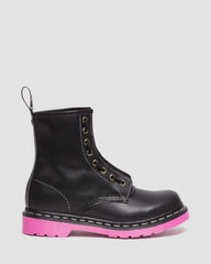 1460 pink sole wanama leather jungle zip boots