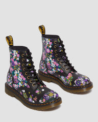 1460 women's vintage floral leather lace up boots