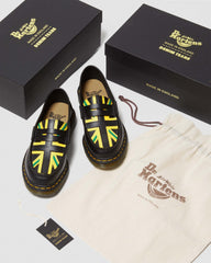 penton denim tears smooth leather loafers