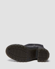 virginia leather tall heeled boots