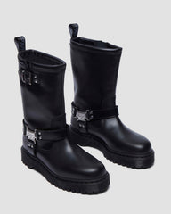 anistone hi leather biker boots