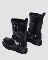 anistone hi leather biker boots