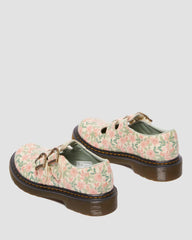 floral leather mary jane shoes