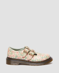 floral leather mary jane shoes