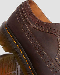 crazy horse leather brogue shoes