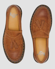 nubuck leather tassle loafers