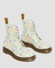 floral reclaimed leather boots