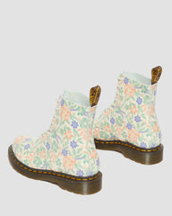floral reclaimed leather boots