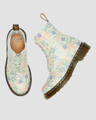floral reclaimed leather boots