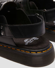 hardware leather mules