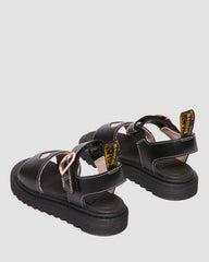hearts leather sandals