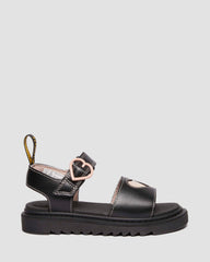 hearts leather sandals