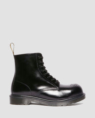 analine leather steel toe boots