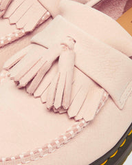 nubuck leather tassle loafers