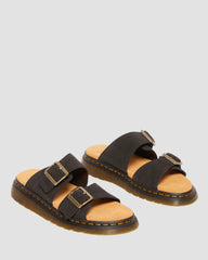 suede slide sandals