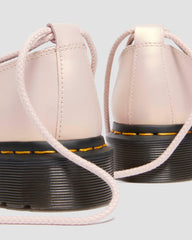 iridescent leather ballet flats