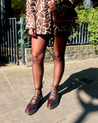 leather ballet flats