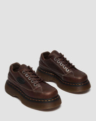 5-eye grizzly leather shoes