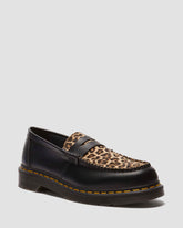 hair on and smooth leather loafers