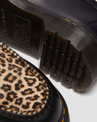 hair on and smooth leather loafers