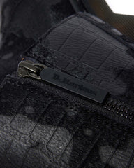 hair on croc emboss leather boots