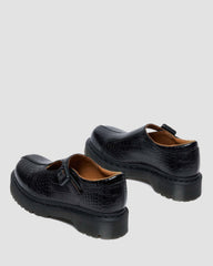 croc emboss leather shoes