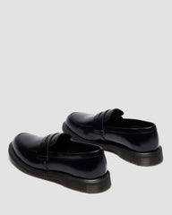 temara polished smooth leather loafers