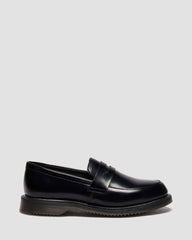 temara polished smooth leather loafers