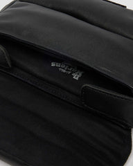 7 inch padded leather satchel