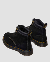 distressed suede ankle boots