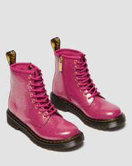 junior 1460 glitter patent leather boots