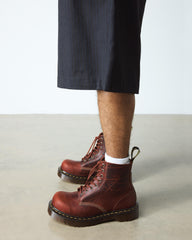 leather bump toe boots