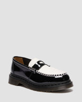 two-tone arcadia rub off leather loafers