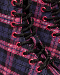 1460 tartan lace up boots
