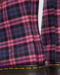 1460 tartan lace up boots