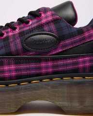 tartan & leather lace up shoes